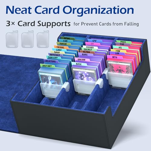 4-Row Trading Card Storage Box with 50 Sleeves & 24 Dividers H51891