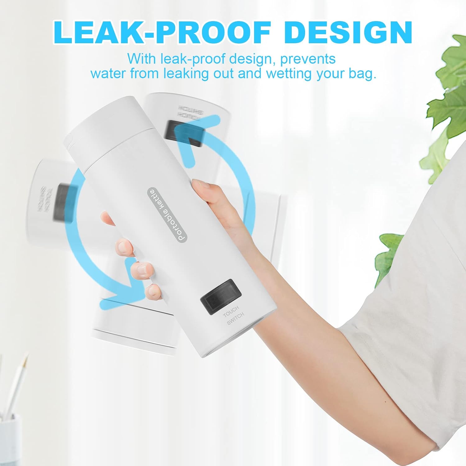 380ml Portable Electric Tea Kettle with Auto Shut-Off P330