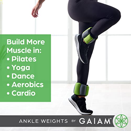 Ankle Weights Strength Training Weight Sets with Adjustable Straps (5lb & 10 Pound Sets) W628
