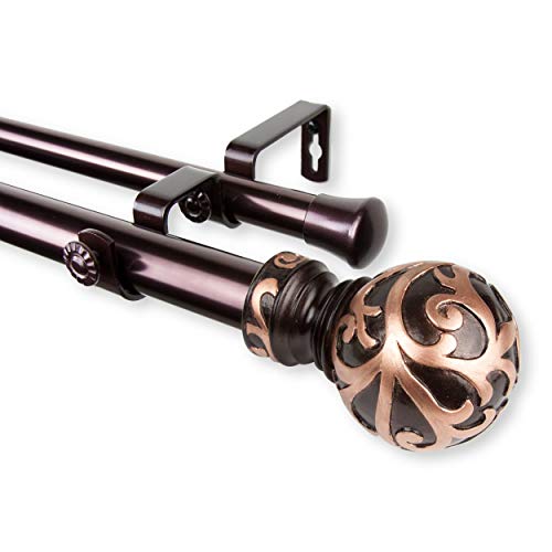 1" Gold Double Curtain Rod M21356