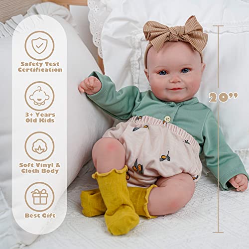 20 Inch Soft Vinyl Realistic Reborn Baby Doll Z84670
