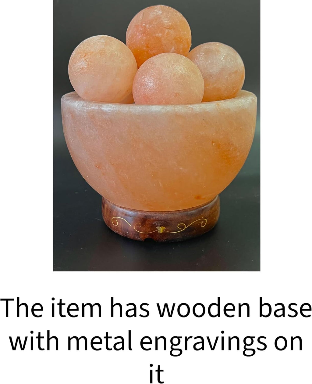 6 inches 8 lbs. Himalayan Salt Lamp with Dimmer Switch and Extra Bulb I254212
