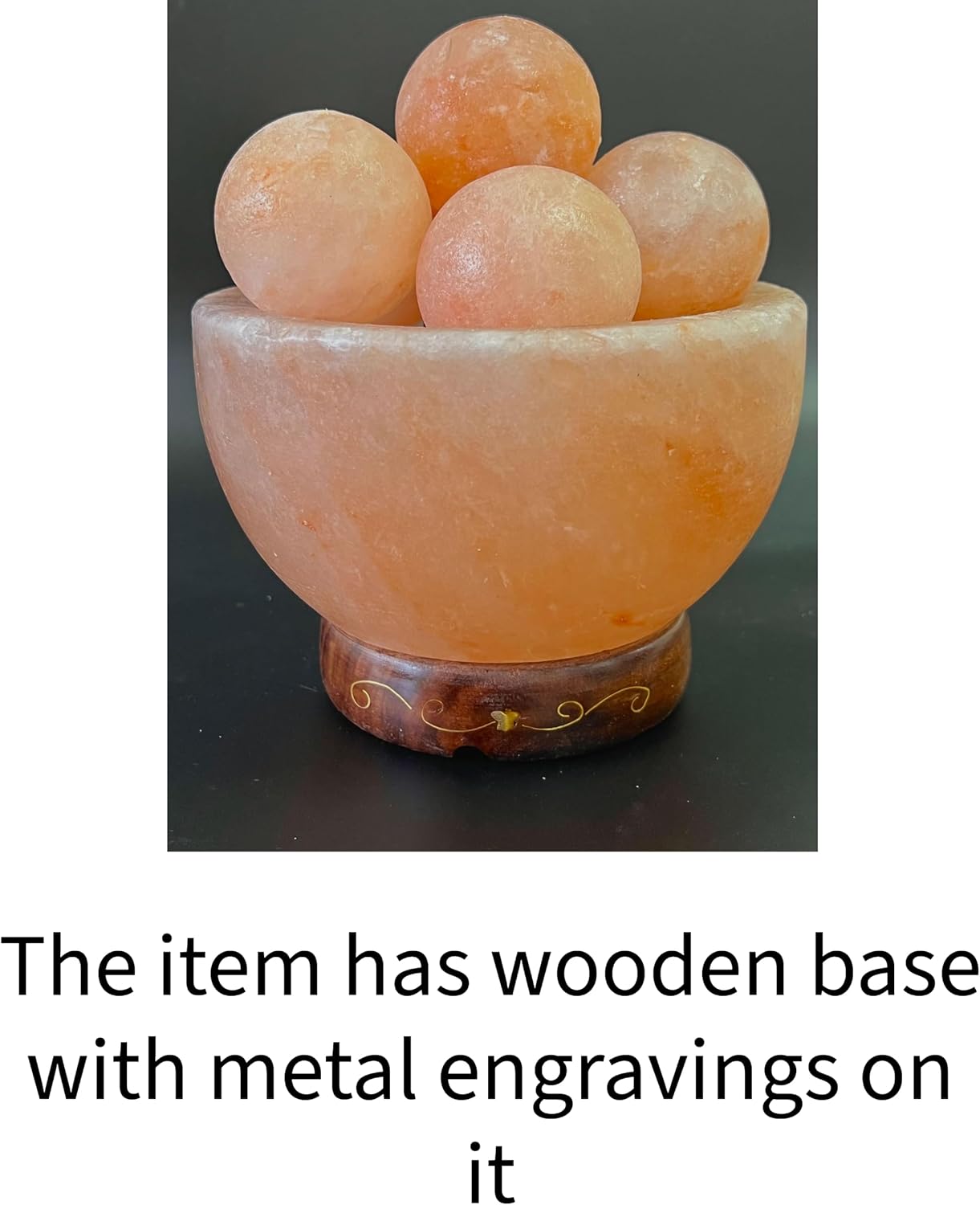 6 inches 8 lbs. Himalayan Salt Lamp with Dimmer Switch and Extra Bulb I254212