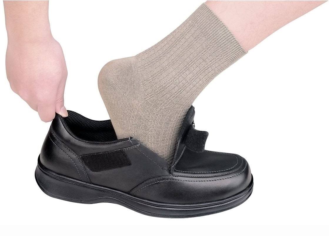 Black Leather Men's Shoes L581