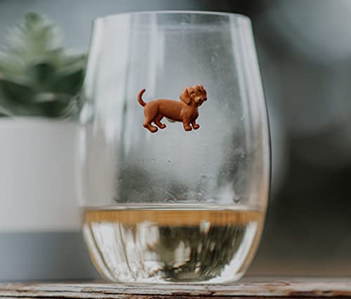 Set of 6 Dog Wine Charms for Stemless Glasses U3600