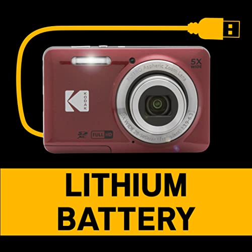 16MP Digital Camera 5X Optical Zoom 28mm Wide Angle 1080P Full HD Video 2.7" LCD (Blue) S128