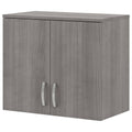 Platinum Gray Wall Cabinet with Doors and Shelves M9048