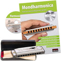 Beginners Set with Case, Care Cloth and Instruction Book, C Major Harmonica L535