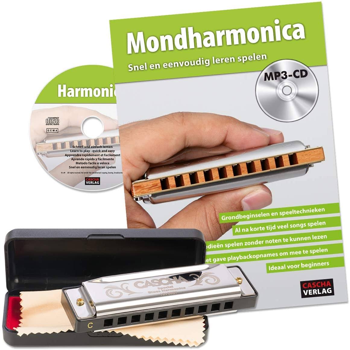 Beginners Set with Case, Care Cloth and Instruction Book, C Major Harmonica L535