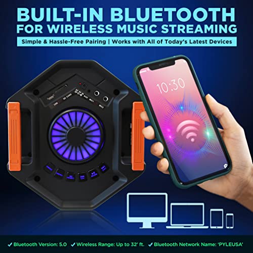 300W Dual 6.5” Rechargeable Bluetooth PA Speaker L648