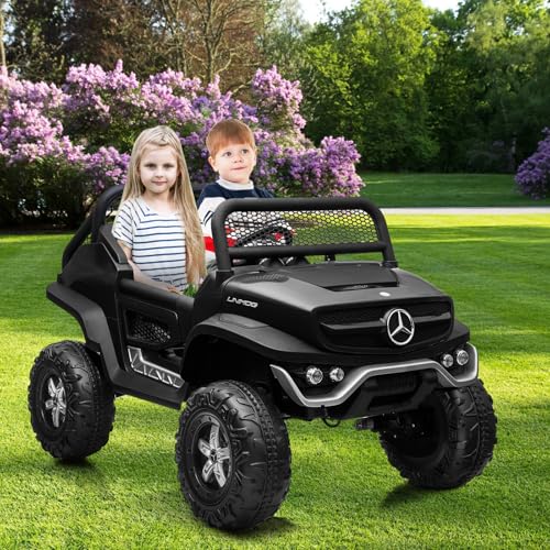 White 2 Seater 24V Battery Powered Ride On Truck J24514