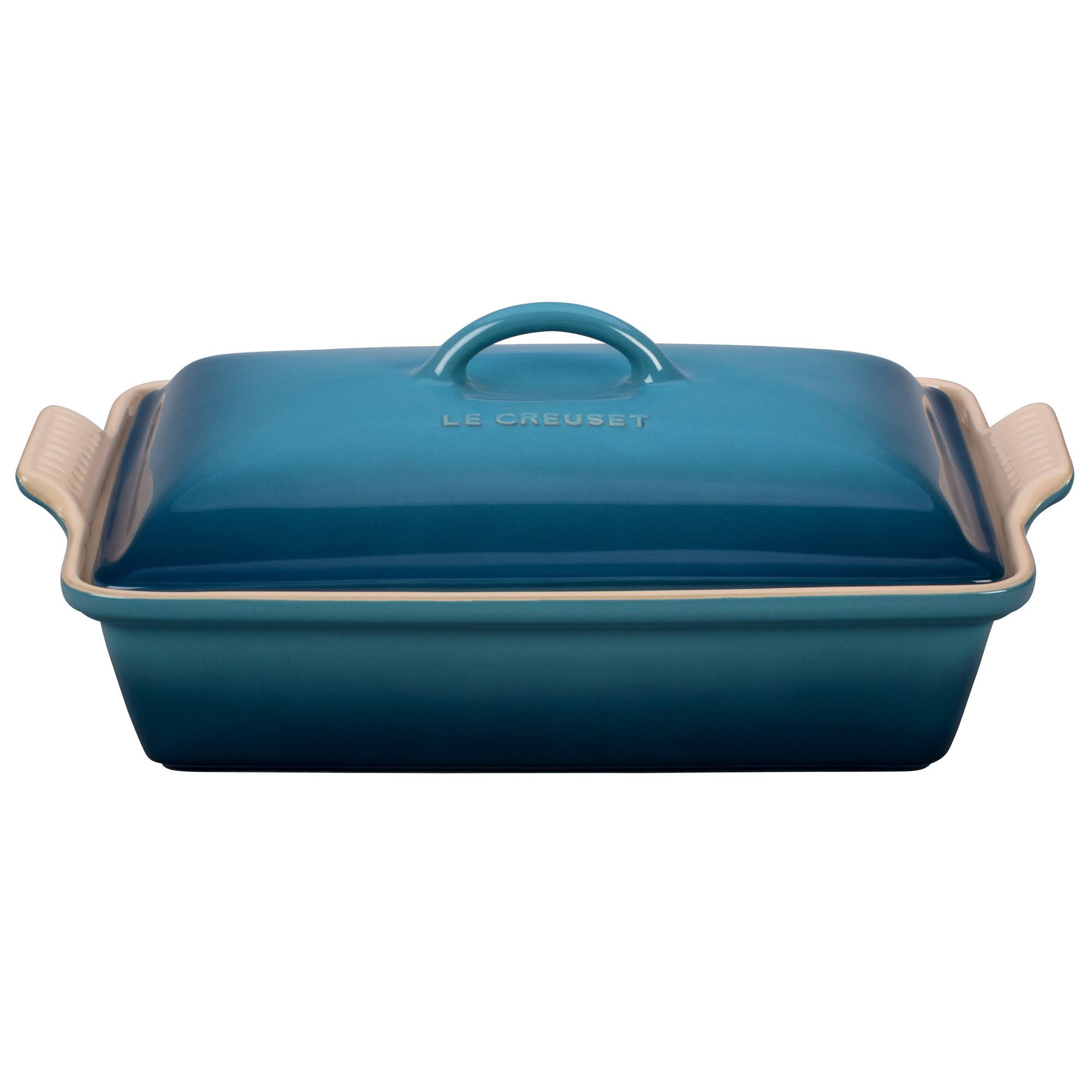 Heritage Stoneware Covered Rectangular Casserole, 4-Quart K984926