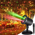 Red & Green Stars Motion Laser Christmas Lights Projector A6530