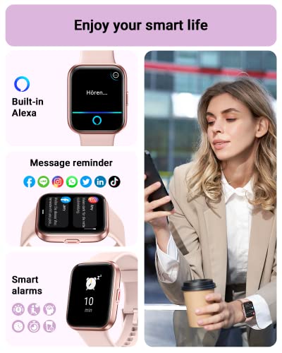 1.8" Touch Screen Smart Watch with Alexa Built-in V688527