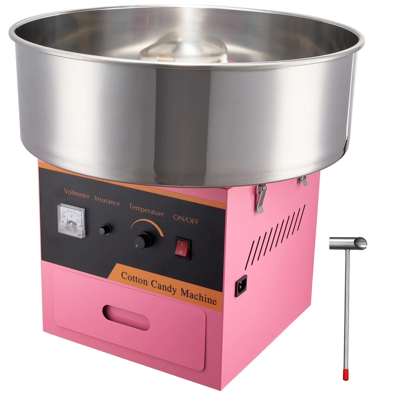 Pink 21 Inch Stainless Steel Cotton Candy Machine W79711