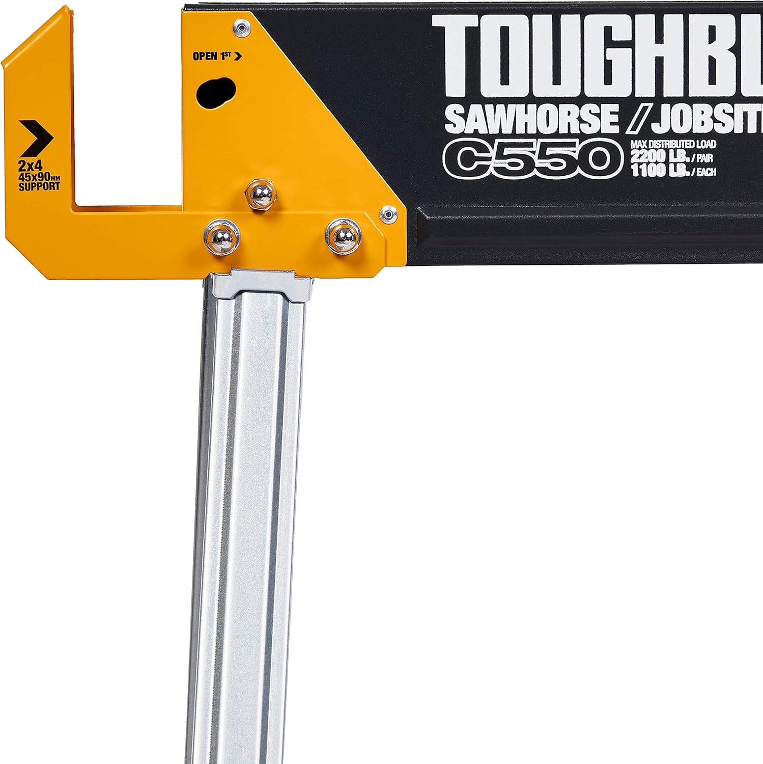 Folding Sawhorse/Jobsite Table, 100% High Grade Steel, 41.5-Inch W150