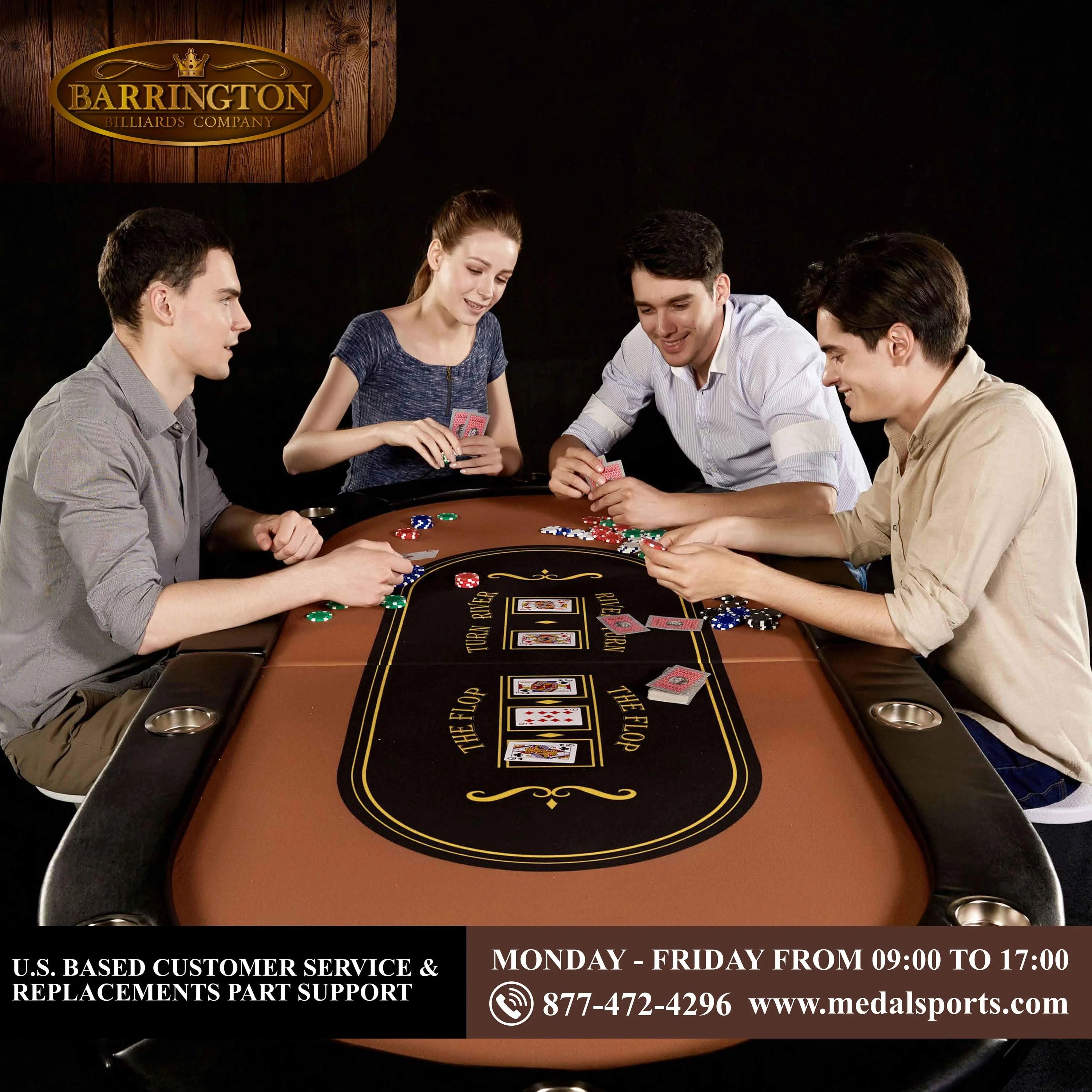 10-Player Poker Table F598463