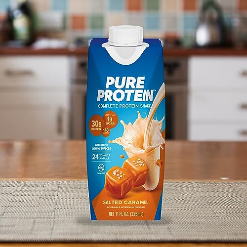 Strawberry Protein Shake, 30g Protein, 11oz Bottles, 12 Pack I4873