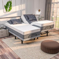 Split King Adjustable Bed Frame with Cooling Gel Mattress A713390