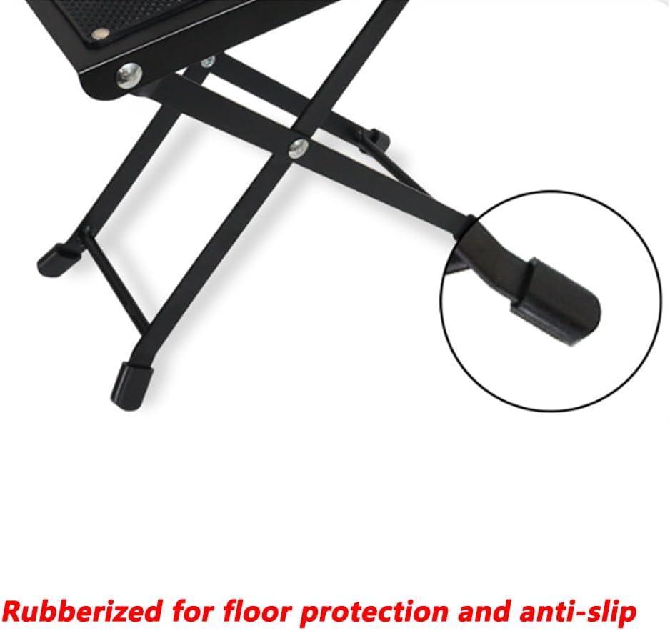Black 5-9 Inches Height-Adjustable Folding Squatting Stool H144