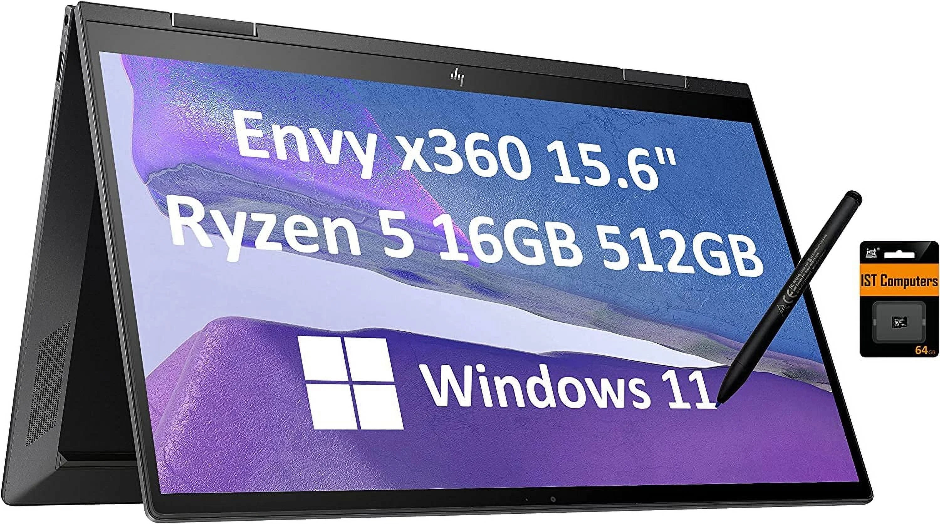 15.6" FHD 2-in-1 Touchscreen Convertible Laptop with Stylus I49899