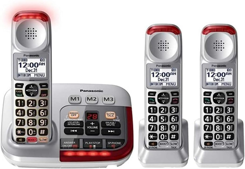 Digital Answering Machine Cordless Telephone-3 Handset N23555