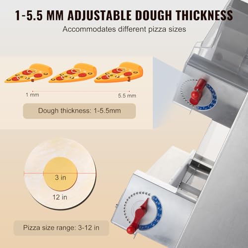 Stainless Steel Automatic Commercial Pizza Dough Roller Sheeter F56567