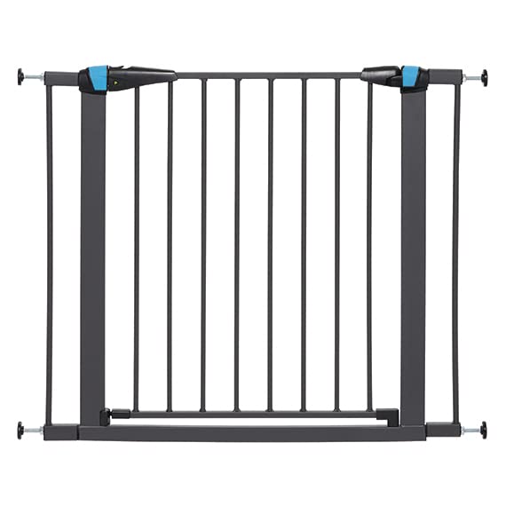 29 Inches Tall Walk-Through Steel Pet Gate, Graphite P312228