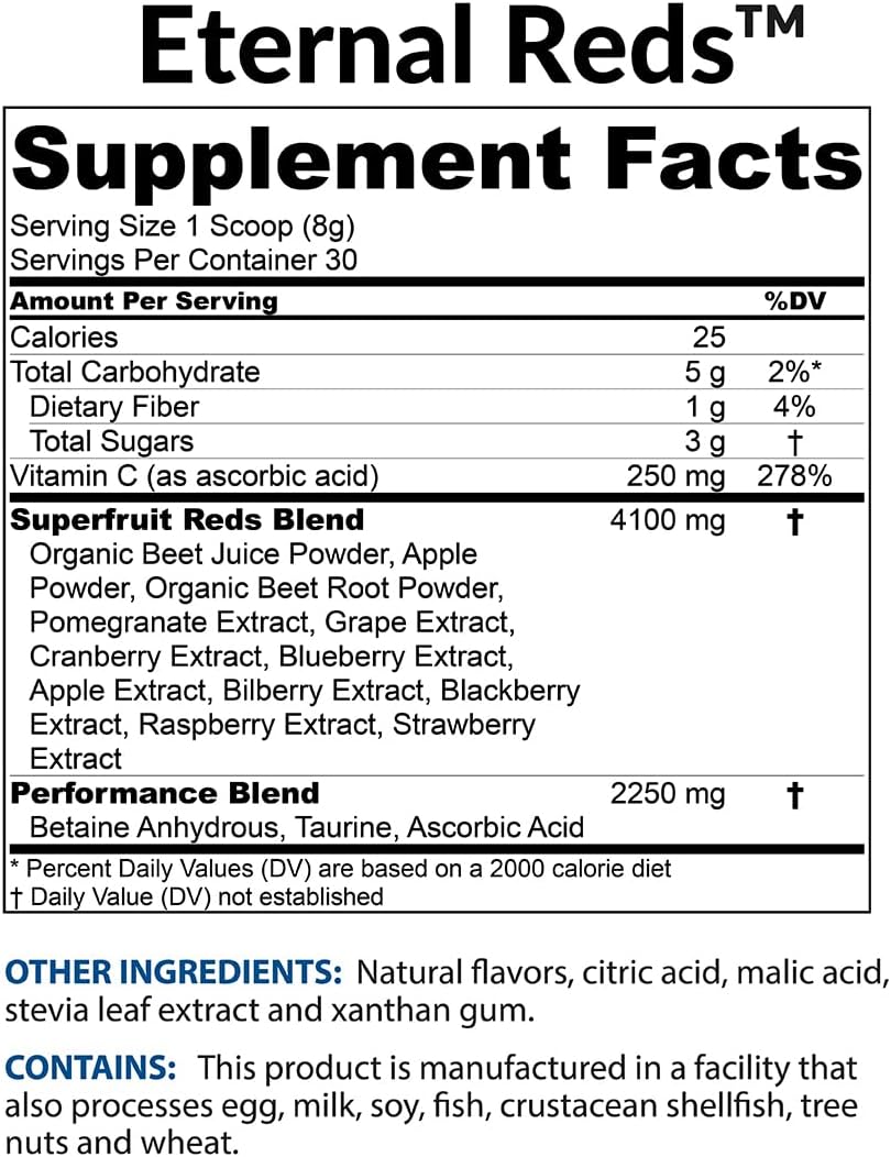 Red Superfoods Powder, Berry Flavor (30 Servings) H586605
