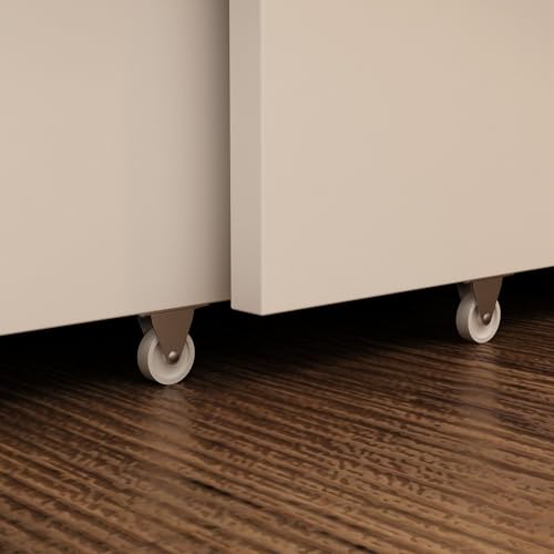 Queen Size White Murphy Bed with 1 Drawer P707697