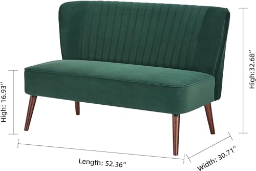 Velvet Gray Armless Accent Chair S9709