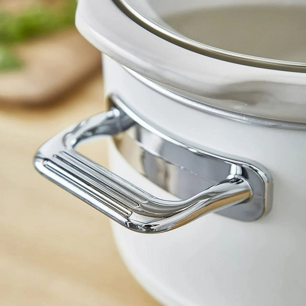 3.7 qt White Slow Cooker B76034