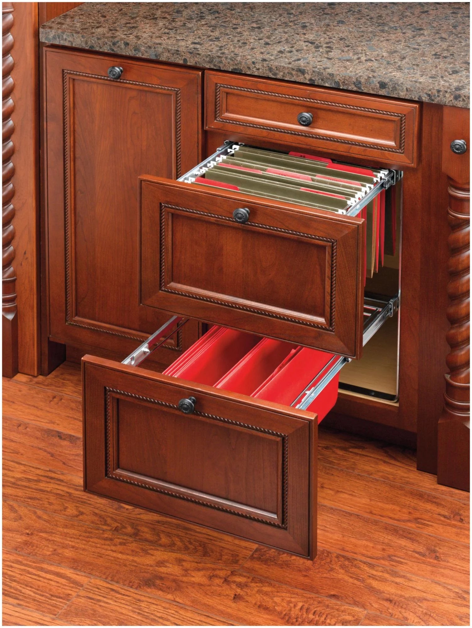 2 14.5" Tier Base Cabinet File Drawer Organizer System O643