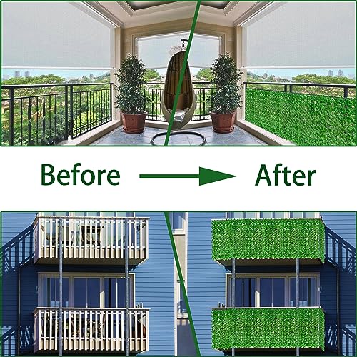 40X120 in UV-Anti Faux Ivy Leaf Fence Panels L8288