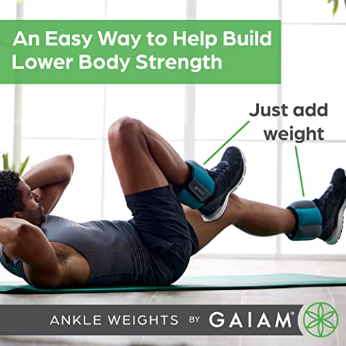 Ankle Weights Strength Training Weight Sets with Adjustable Straps (5lb & 10 Pound Sets) W628