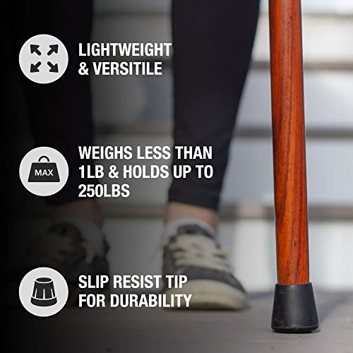 Twisted Oak Wood Walking Cane, 37" Q5794