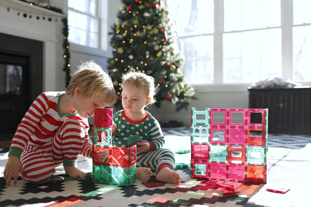 56 Pc Magnetic Tiles Building Set M8823