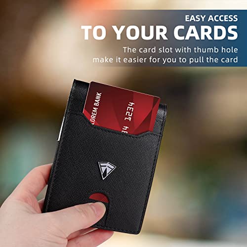 Slim RFID Blocking Front Pocket Bifold Wallets with Money Clip C703