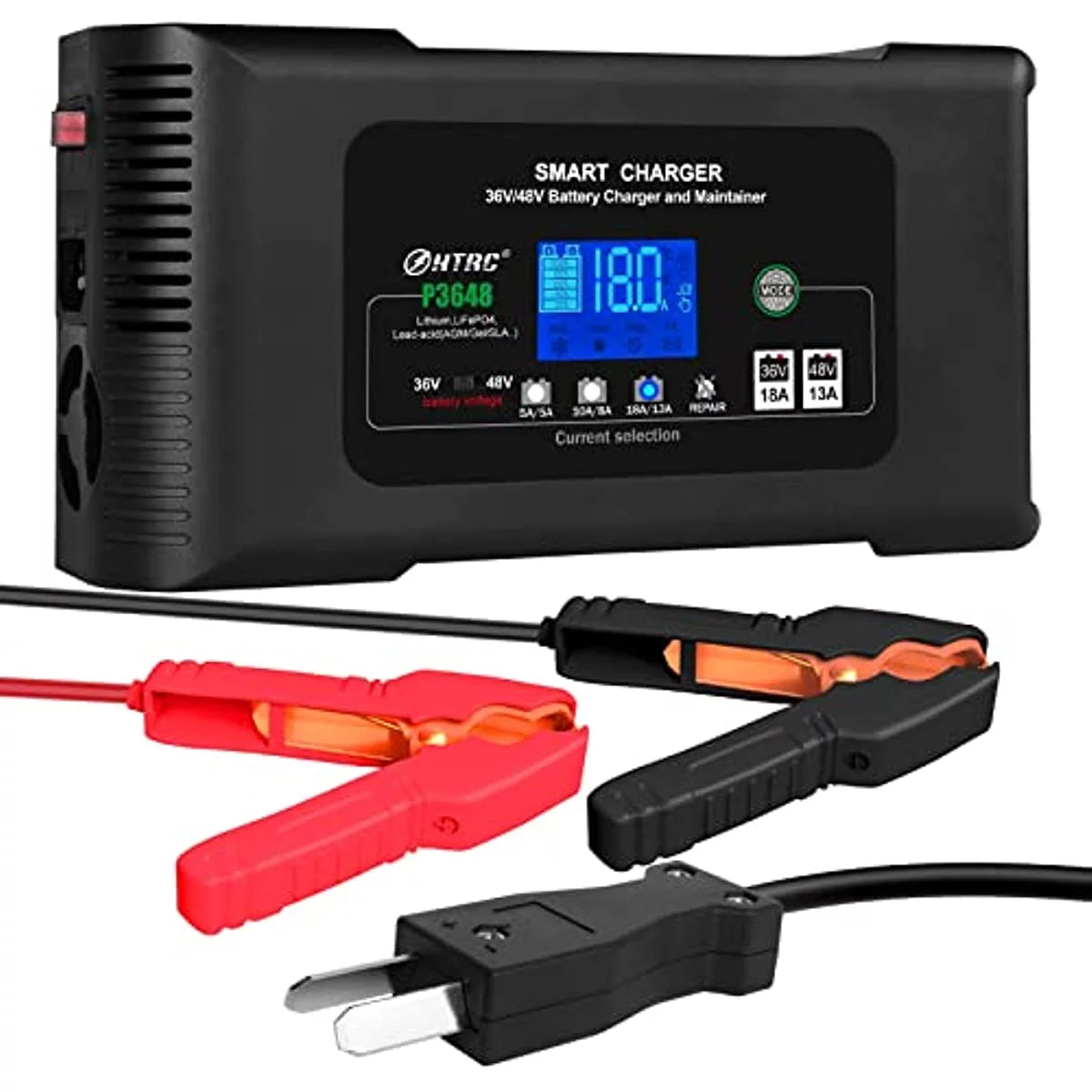 36V 18-Amp and 48V 13-Amp Golf Cart Battery Charger K31434