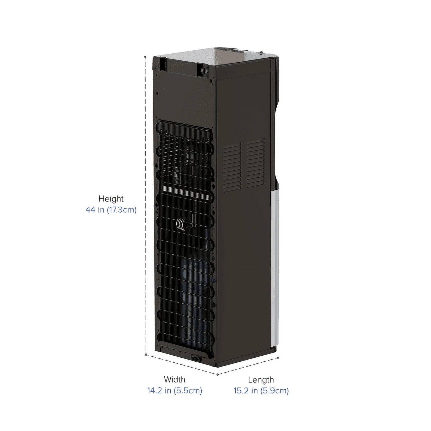 Bottom Load Water Cooler Dispenser with Hot, Cold and Room Temperature Water, Height 41.4" A436