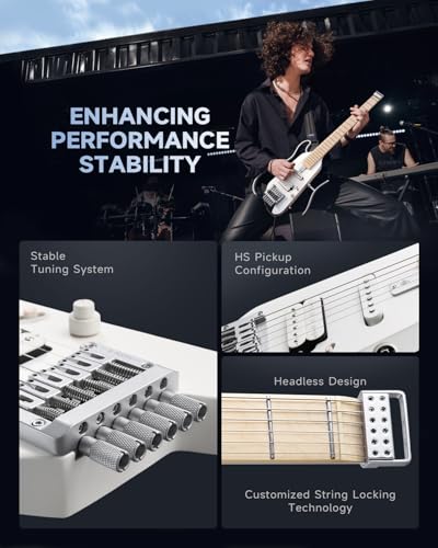 Metallic White Electric Guitar Kit D213