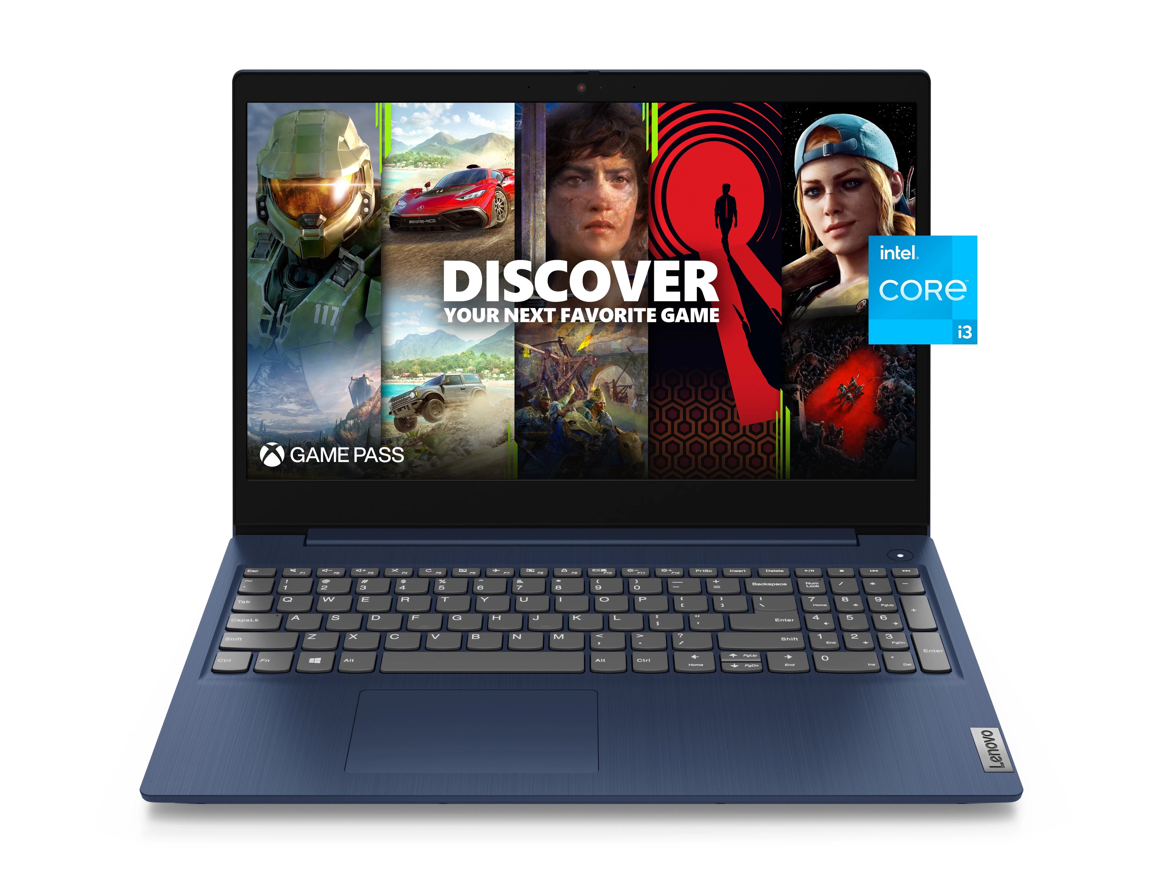 15.6" FHD Laptop, Intel Core i3, 4GB, 128GB SSD, Windows 11, Abyss Blue H57942