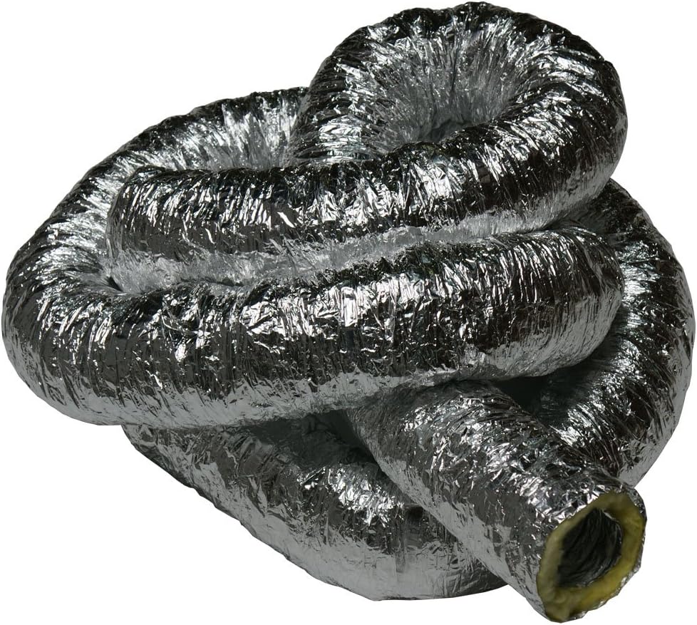HVAC Insulated-Flex Ducting Ventilation Duct Hose, 10-Inch by 25-Feet D726663