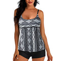 Plus Size Loose 2 Piece Tankini Swimwear O471645