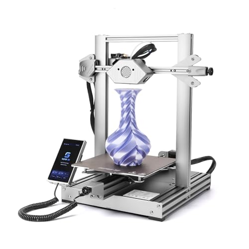 Silver 3D Printer, 5in Touch Screen, Print Size 8.7x8.7x9.8 Inch K93561