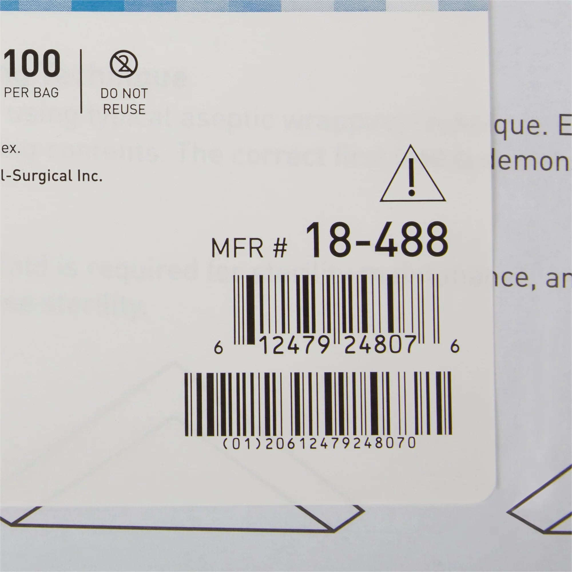 Sterilization Wrap Blue 24 x 24" 100 Ct W2275