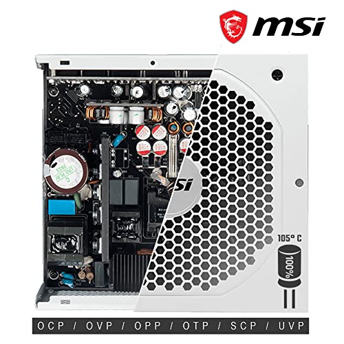 White 850W Full Modular ATX Power Supply T717