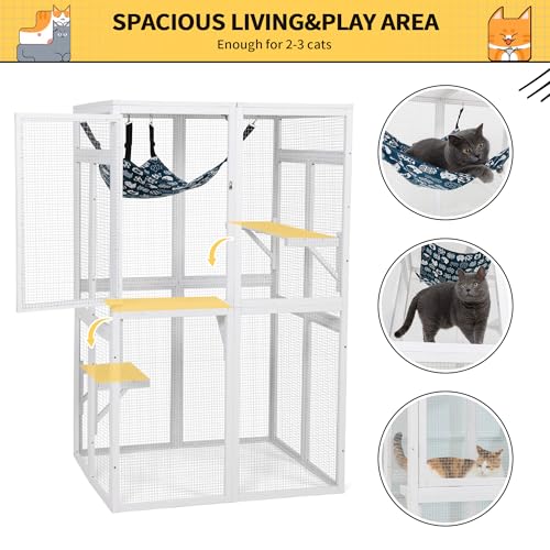 Black Wooden Cat Enclosure O831470