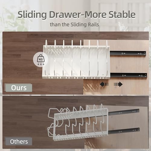 Pots and Pans Organizer with 8 Dividers L573