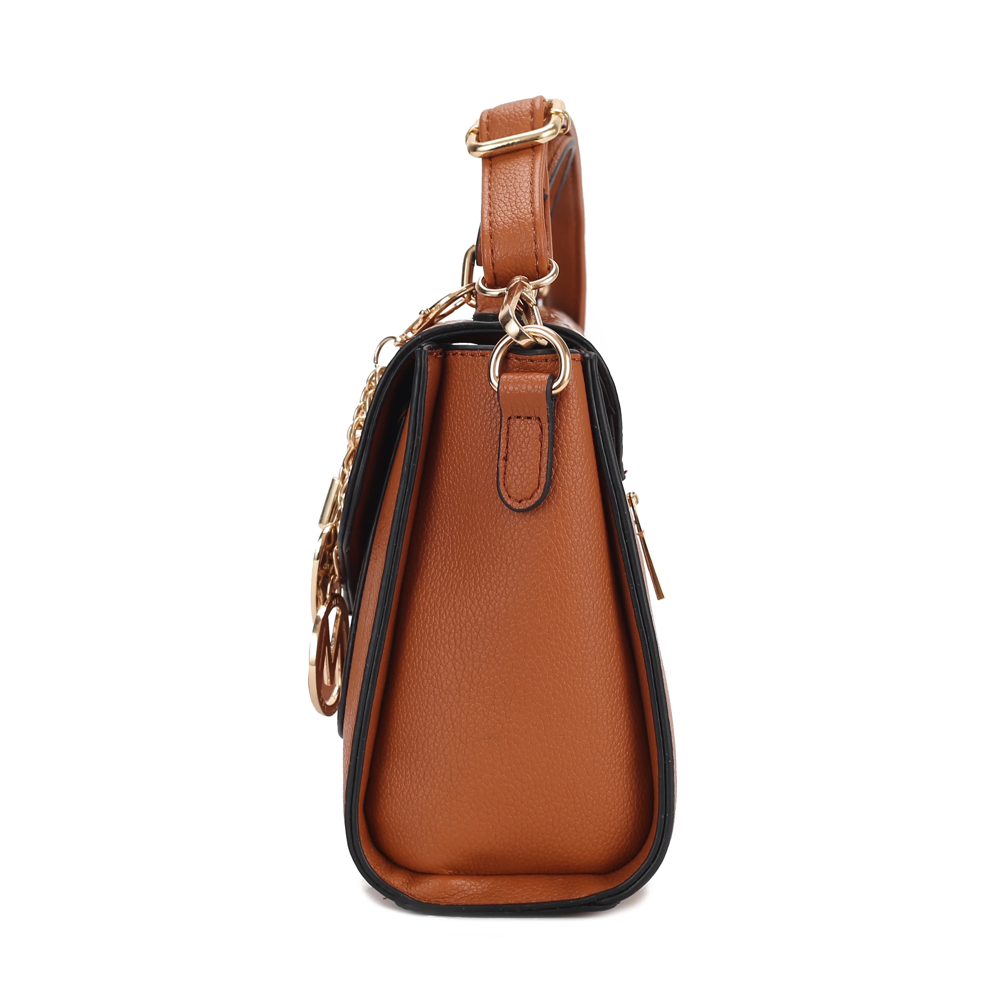 Croco Embossed Vegan Leather Shoulder Bag N2325